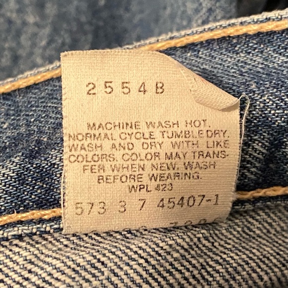 Vintage 80s Levi's 573 Denim Blue Jeans - 16 (31x30) - Picture 15 of 16